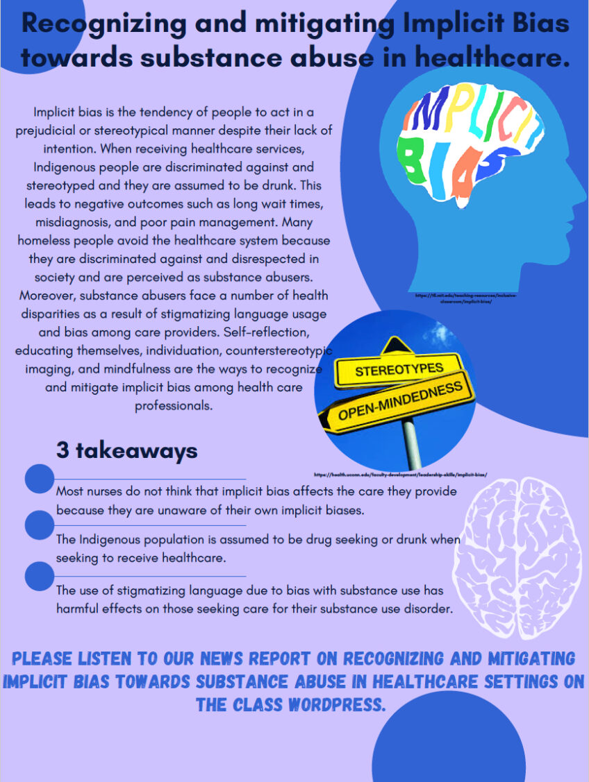 Recognizing and Mitigating Implicit Bias Towards Substance Abuse in Healthcare